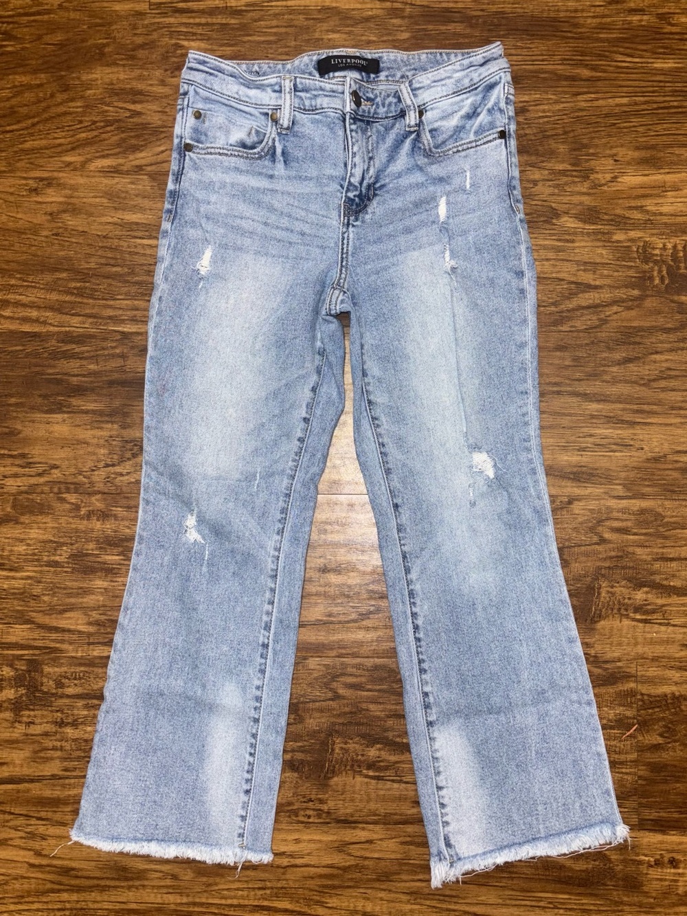 Liverpool Hannah Crop Flare Jeans Size 2